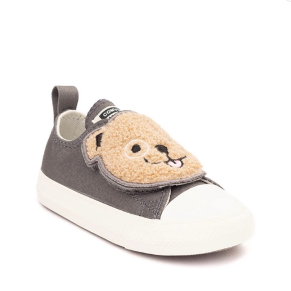 NIB! Converse All Star Sherpa Bear Gray Boys Sneakers Size 9T